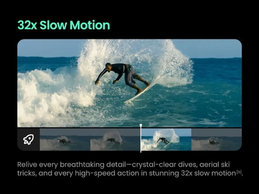 Xtra Edge Pro Action Camera,4K Vlogging Camera Waterproof,Night View,1/1.3''Sens