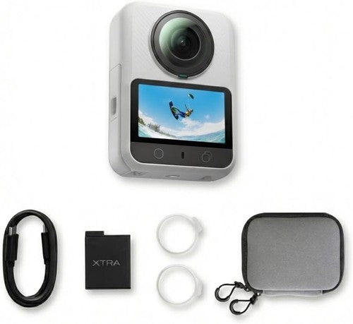 Xtra Sphra360 Action Camera,8K Panoramic Video,Waterproof,105GB Built-in Storage